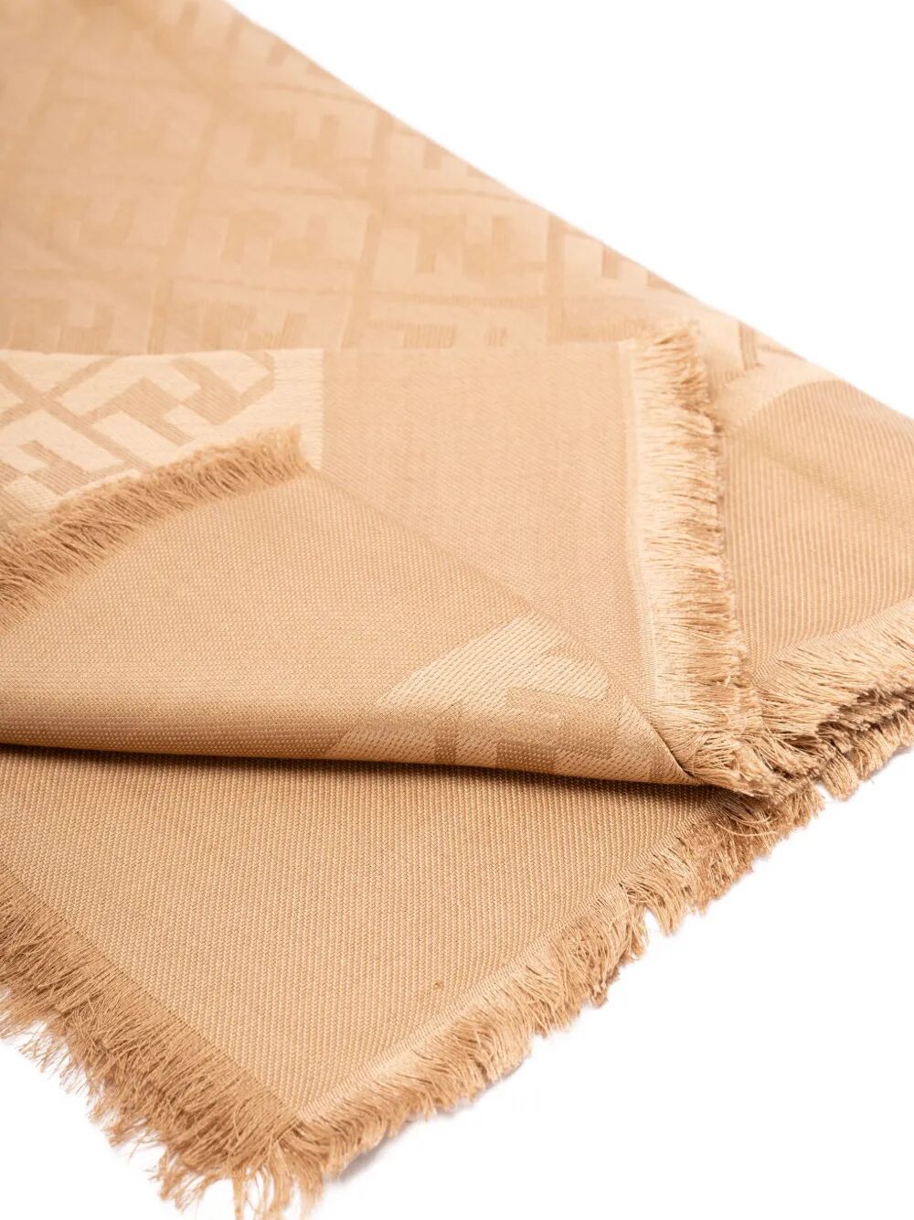 FENDI FF Motif Silk and Wool Scarf