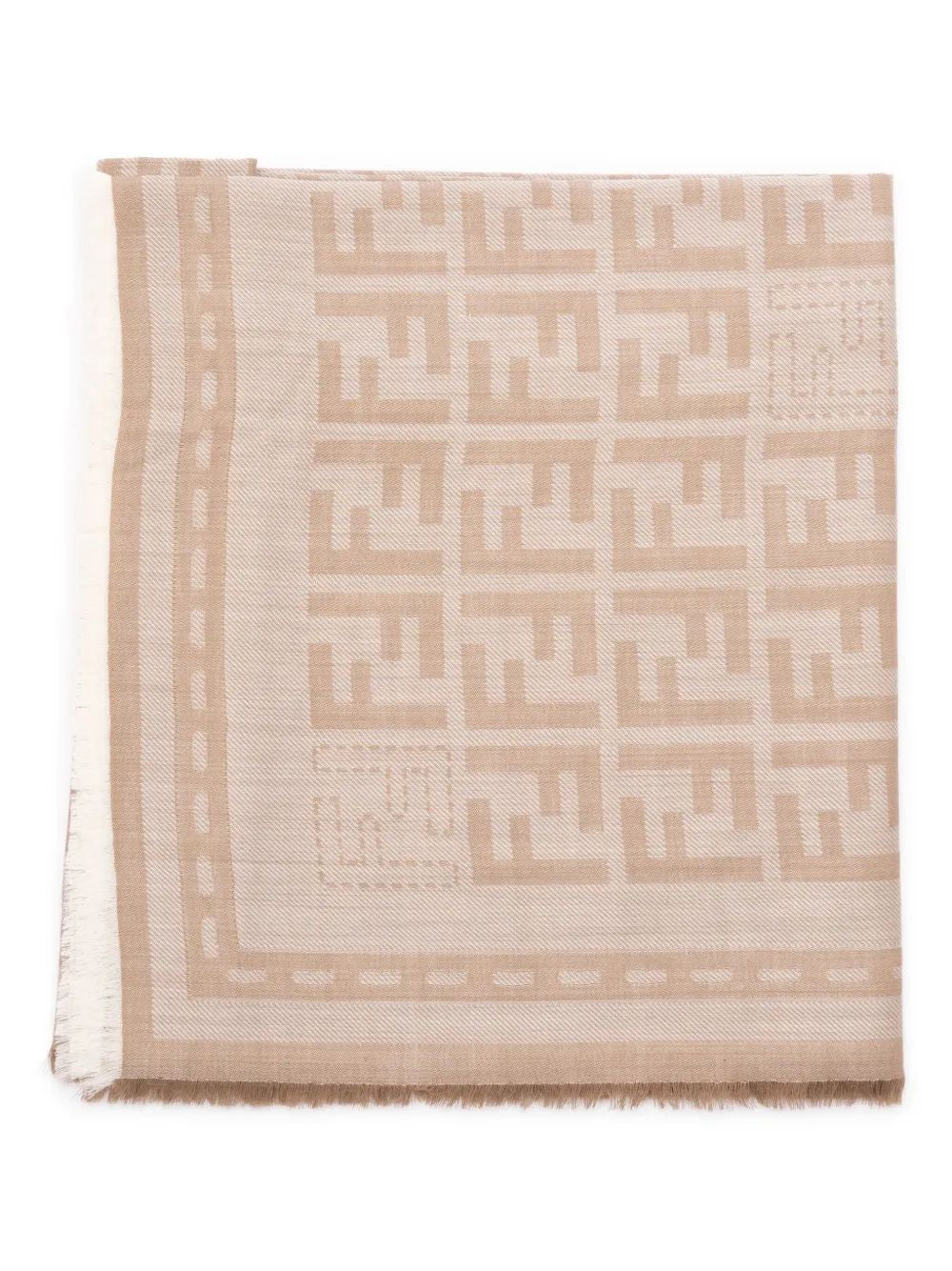 FENDI Denim Effect Holographic Scarf