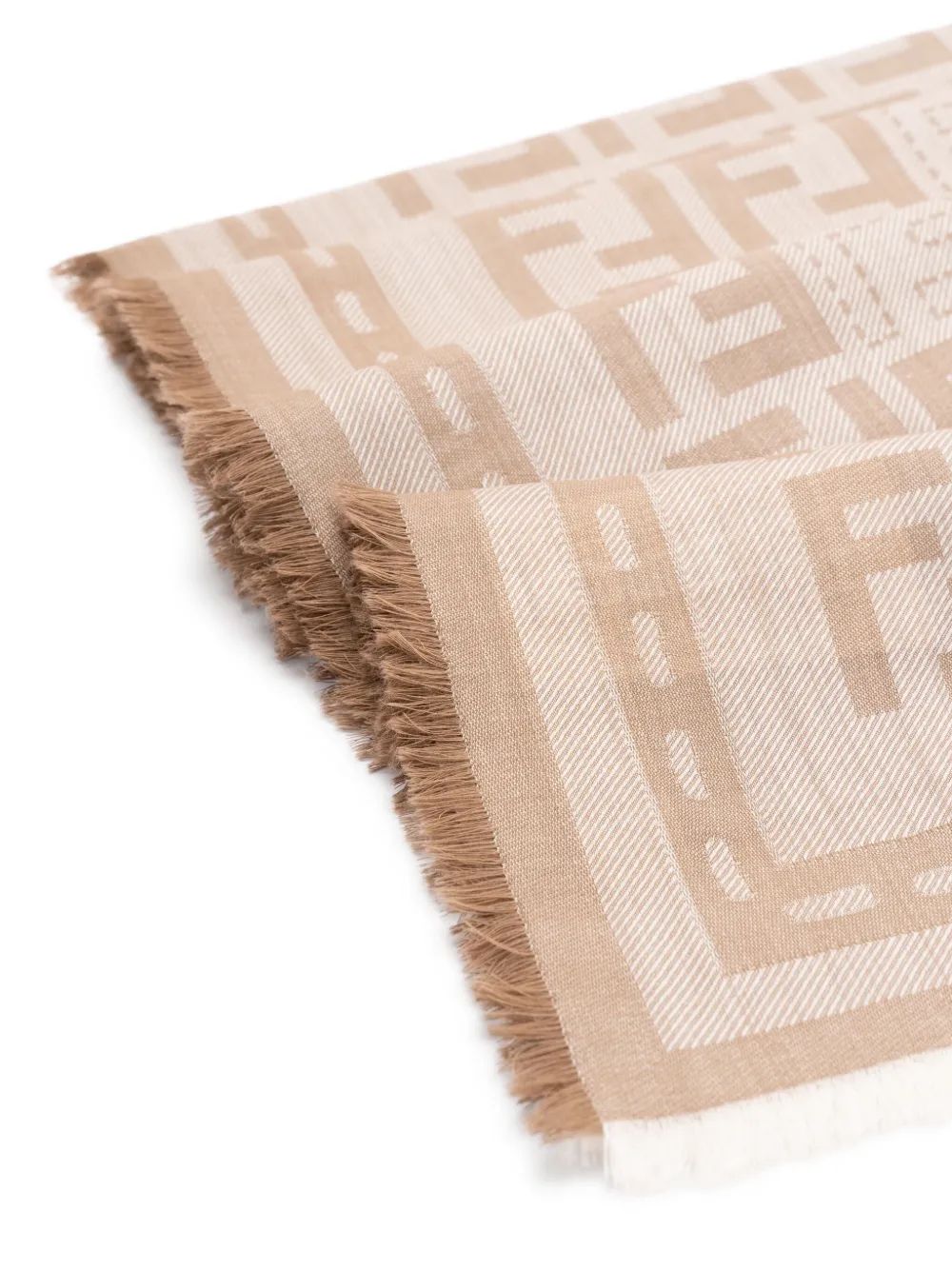 FENDI Denim Effect Holographic Scarf