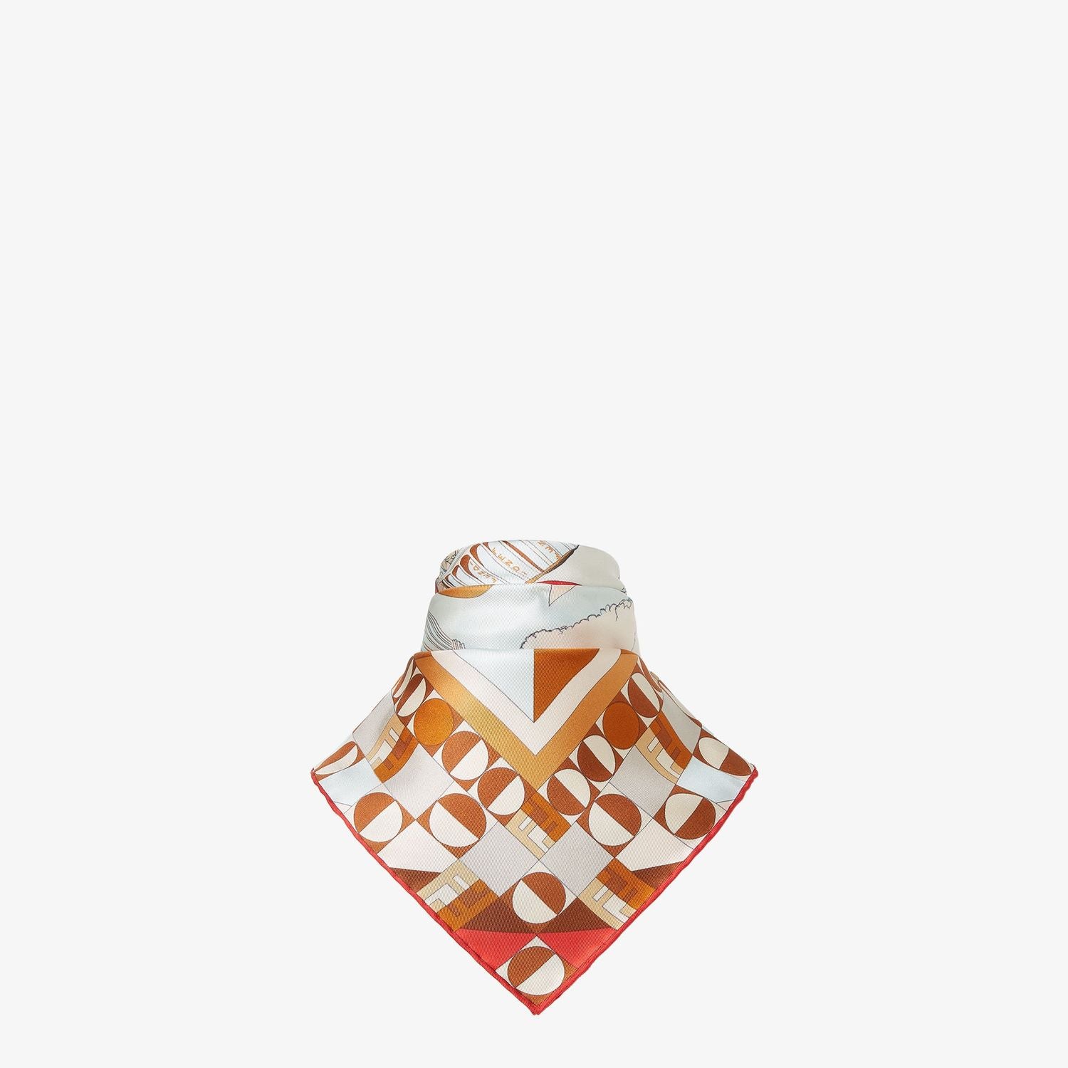 FENDI Elegant 90X90 Silk Foulard for Women