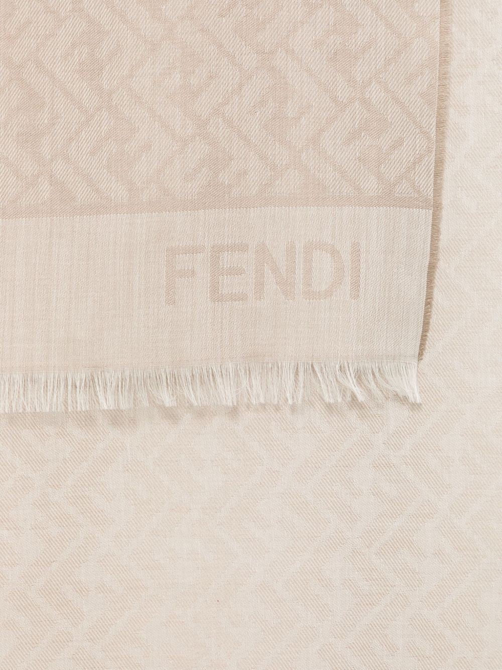 FENDI Frayed Edge Rectangle Stole