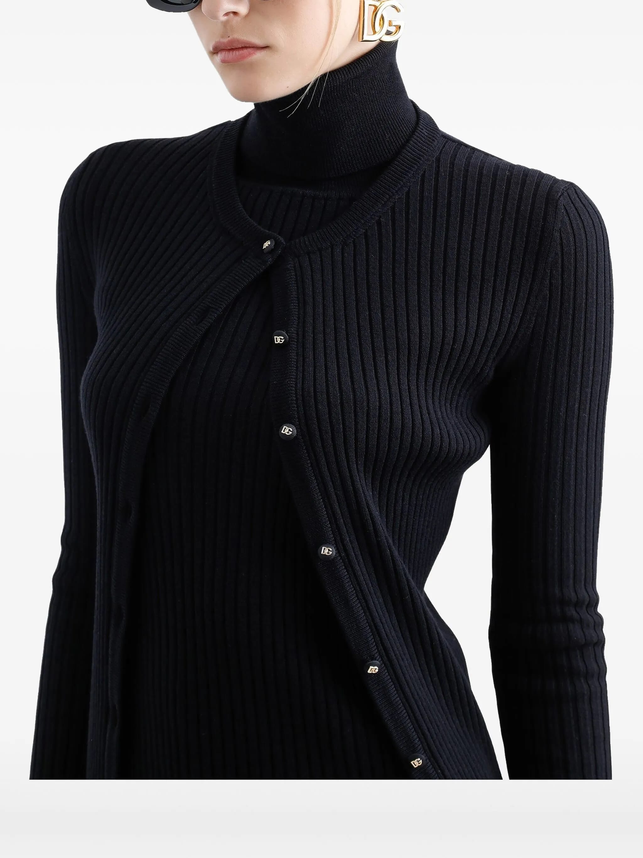 DOLCE & GABBANA Ribbed Knit Cardigan - Women’s