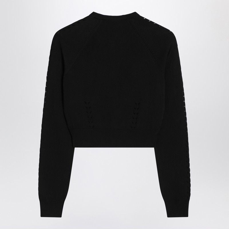 DOLCE & GABBANA Textured Cardigan with Punched Details