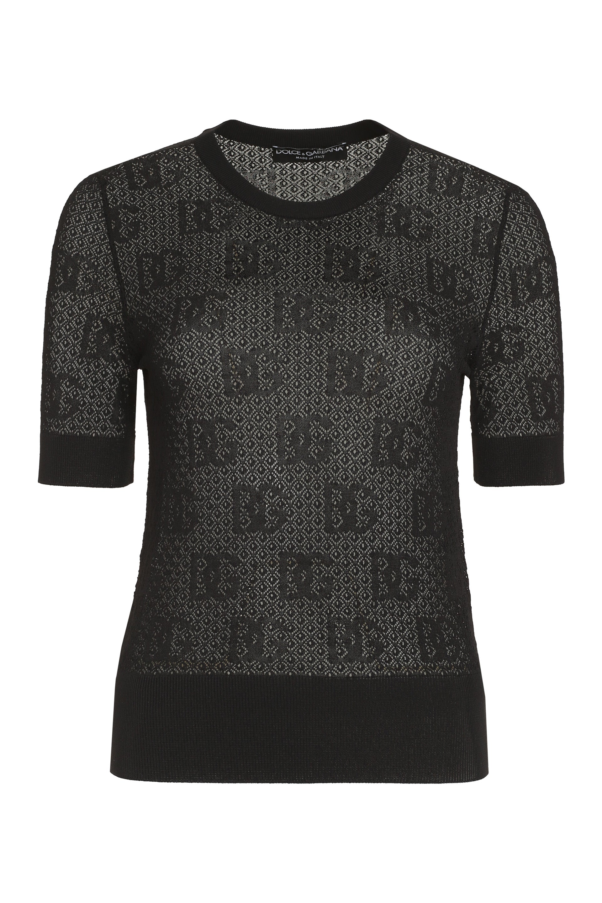 DOLCE & GABBANA Jacquard Knit T-Shirt