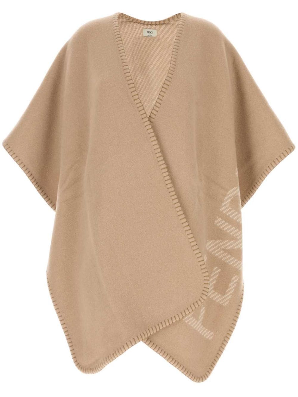 FENDI Wool-Cashmere Blend Cape
