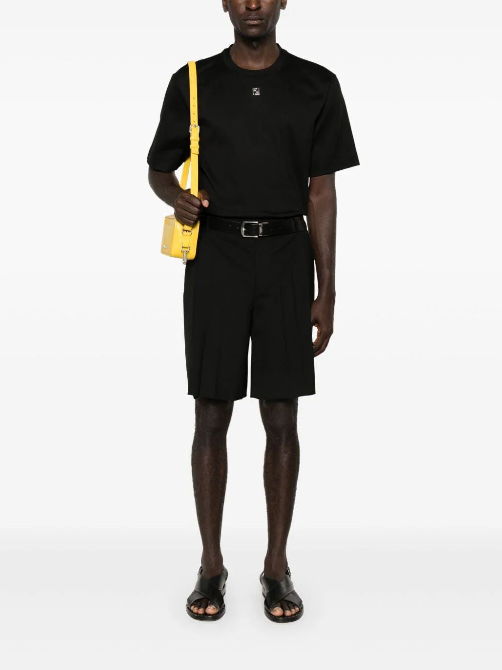 FENDI FF Plaque Cotton T-Shirt - Men’s Casual Fit