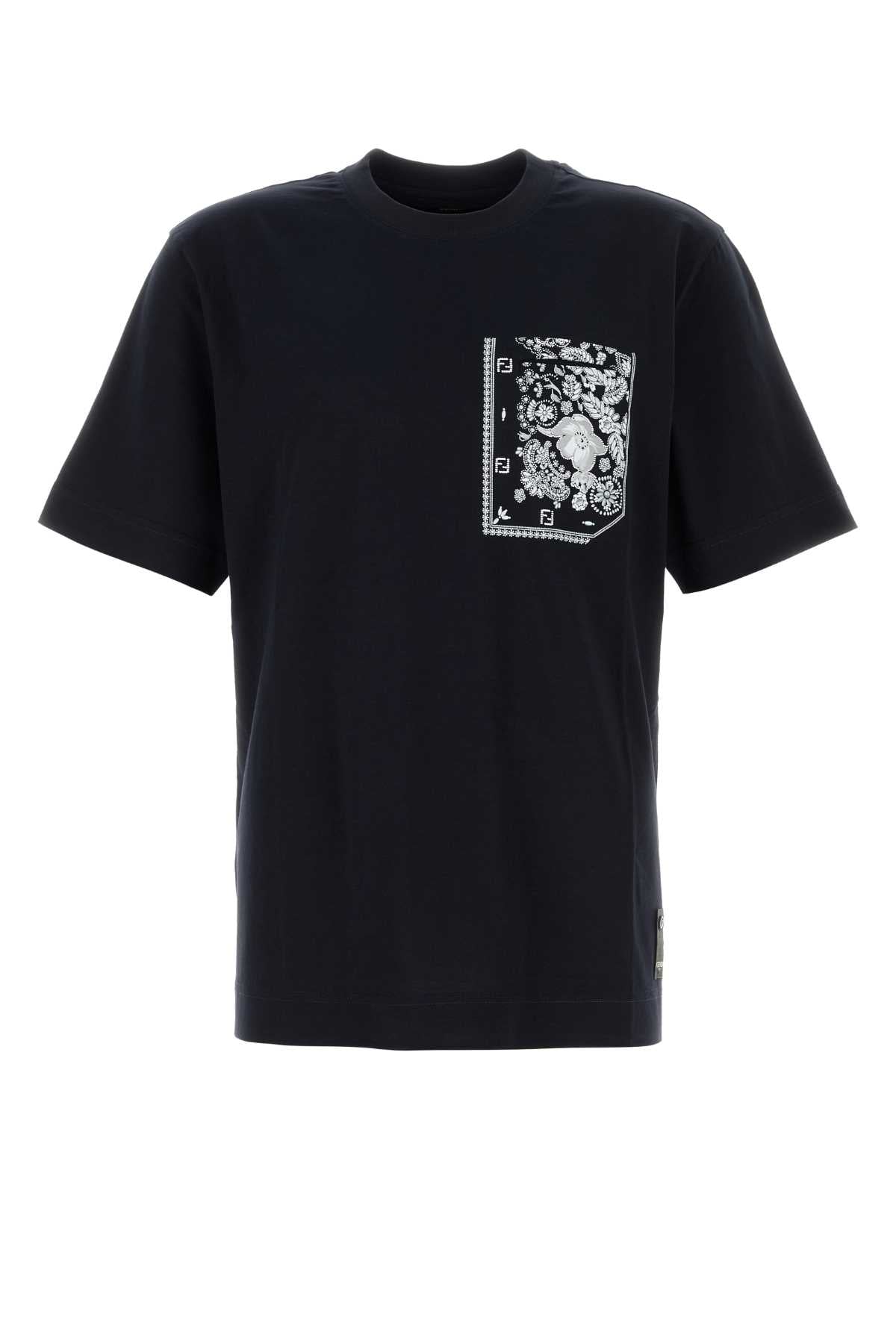 FENDI Men's Cotton T-Shirt with Bandana Pocket