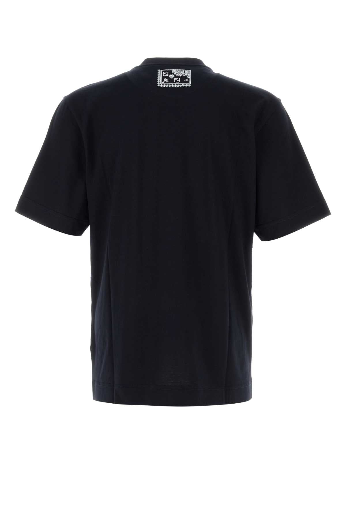 FENDI Men's Cotton T-Shirt with Bandana Pocket