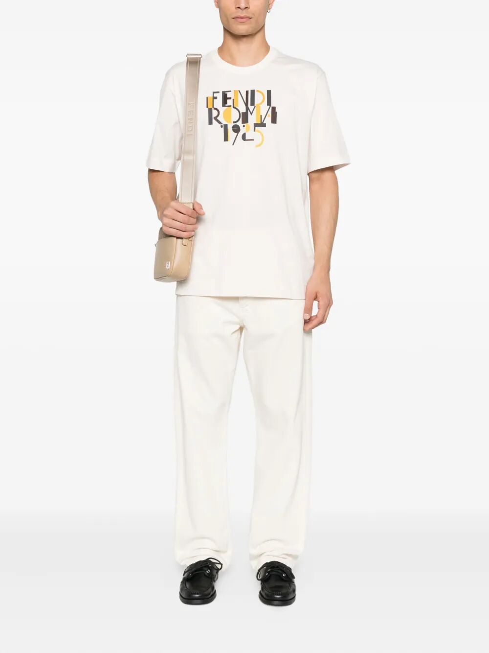 FENDI Cotton T-Shirt for Men - FW25 Collection