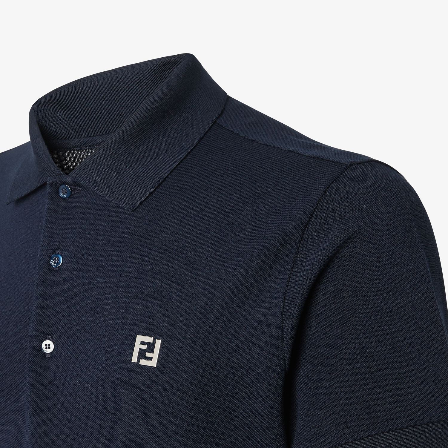 FENDI Cotton-Piqué Polo Shirt for Men