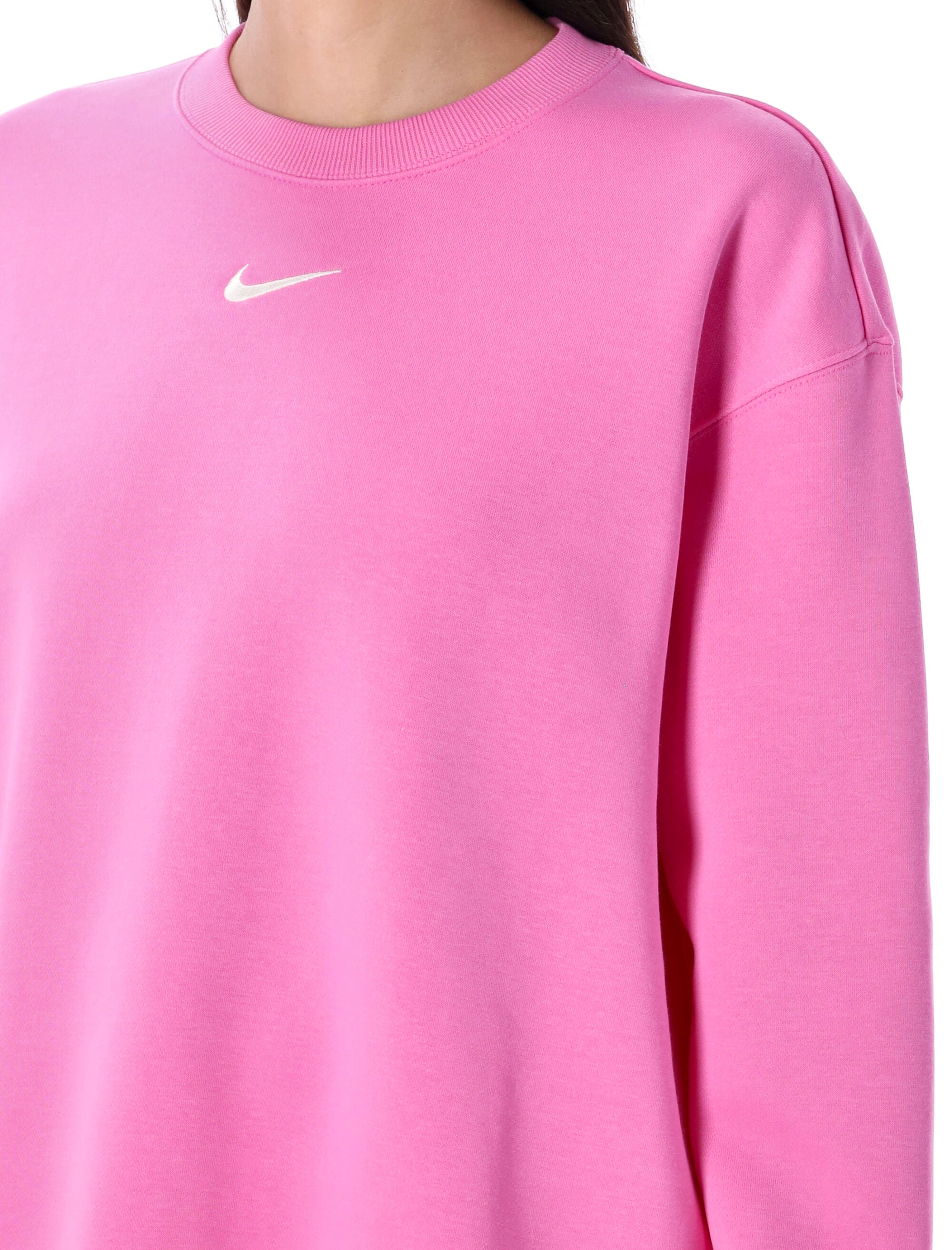 NIKE Oversized Crewneck Fleece Sweater - Size S