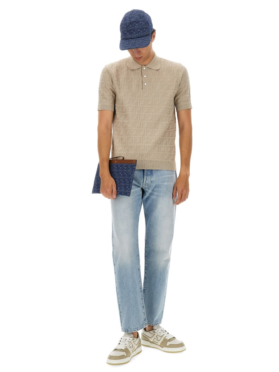 FENDI Men's Classic Cotton Polo Shirt