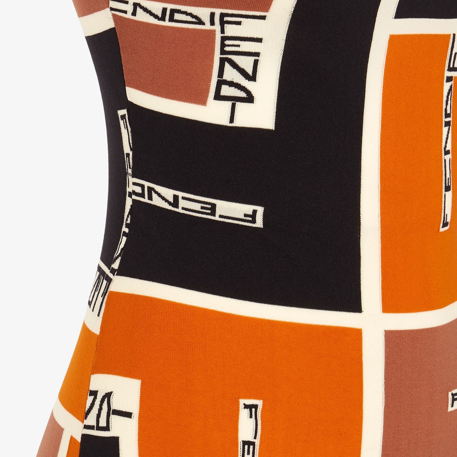 FENDI Printed Viscose Blend Dress for Women - SS24