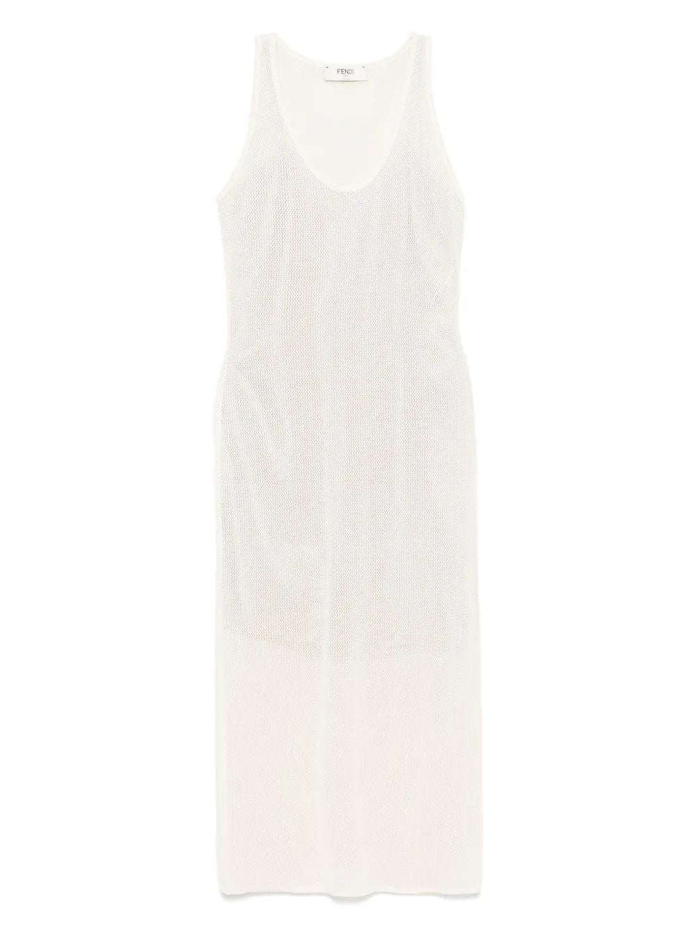 FENDI Mesh Knit Mini Dress for Women - SS25