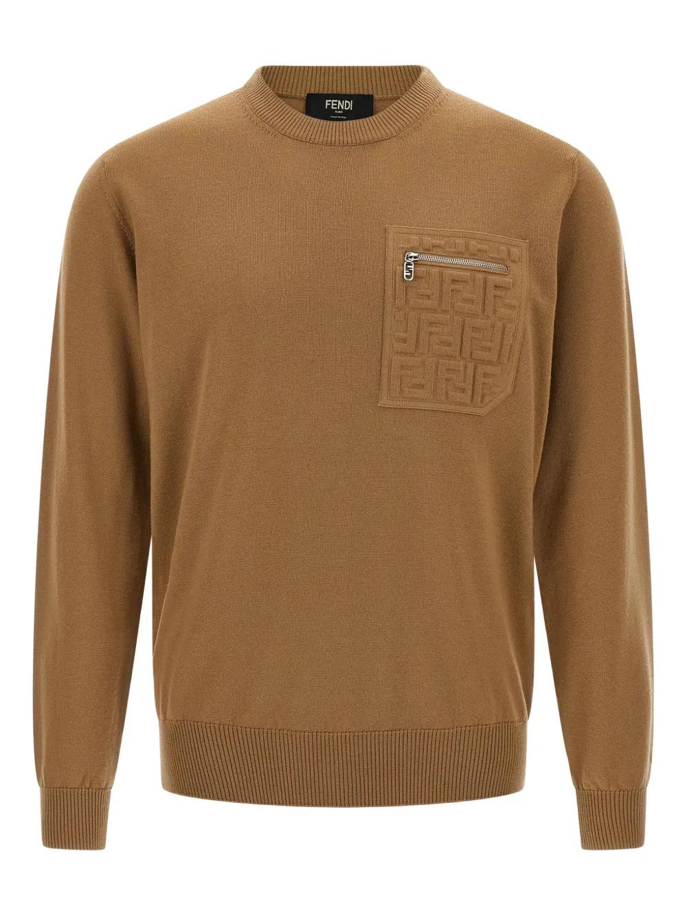 FENDI Wool-Blend Sweater for Men - FW25 Collection