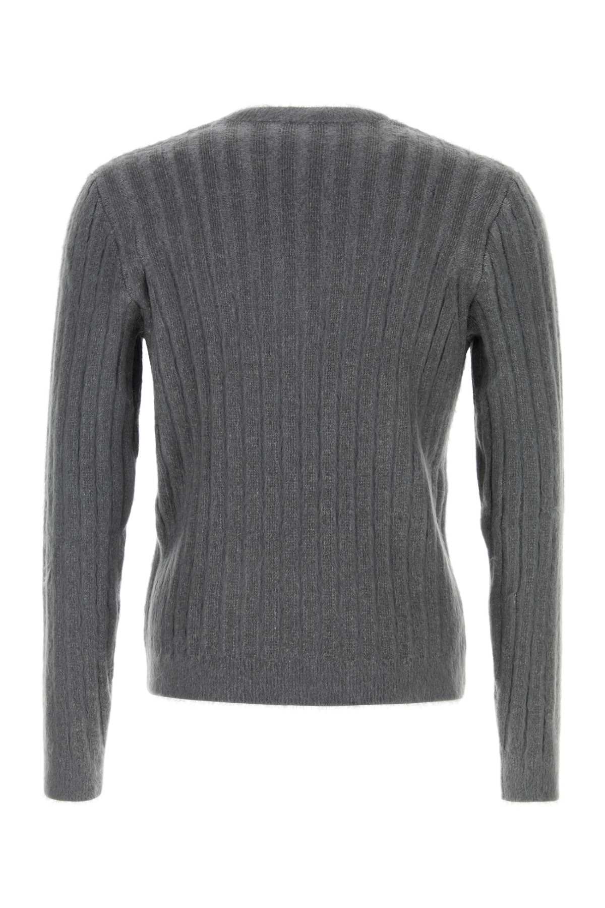 FENDI V-Neck Stretch Mohair Blend Sweater for Men