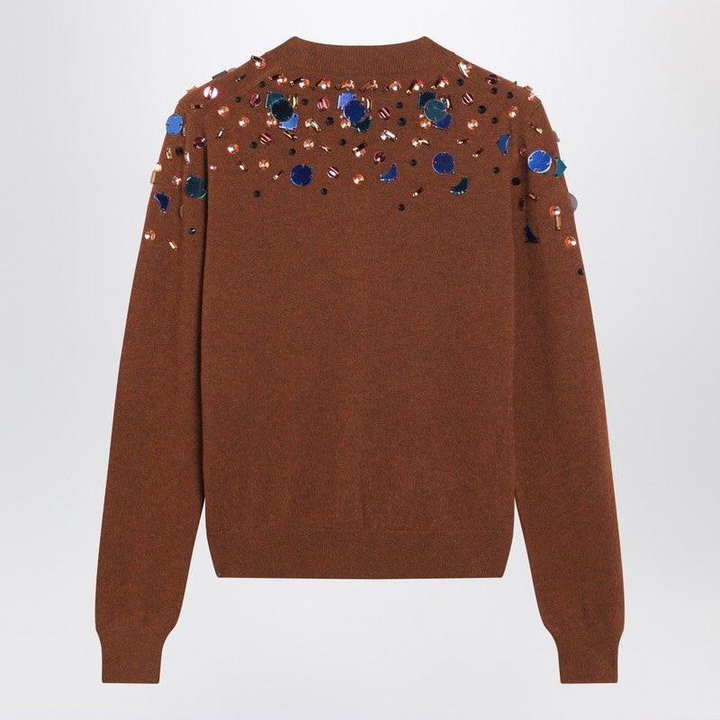 FENDI FF Cashmere and Wool Cardigan