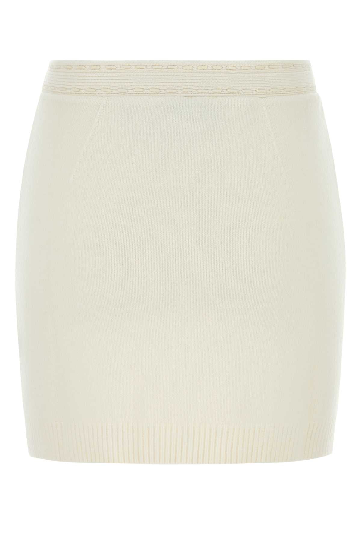 FENDI Elegant Cashmere Blend Mini Skirt