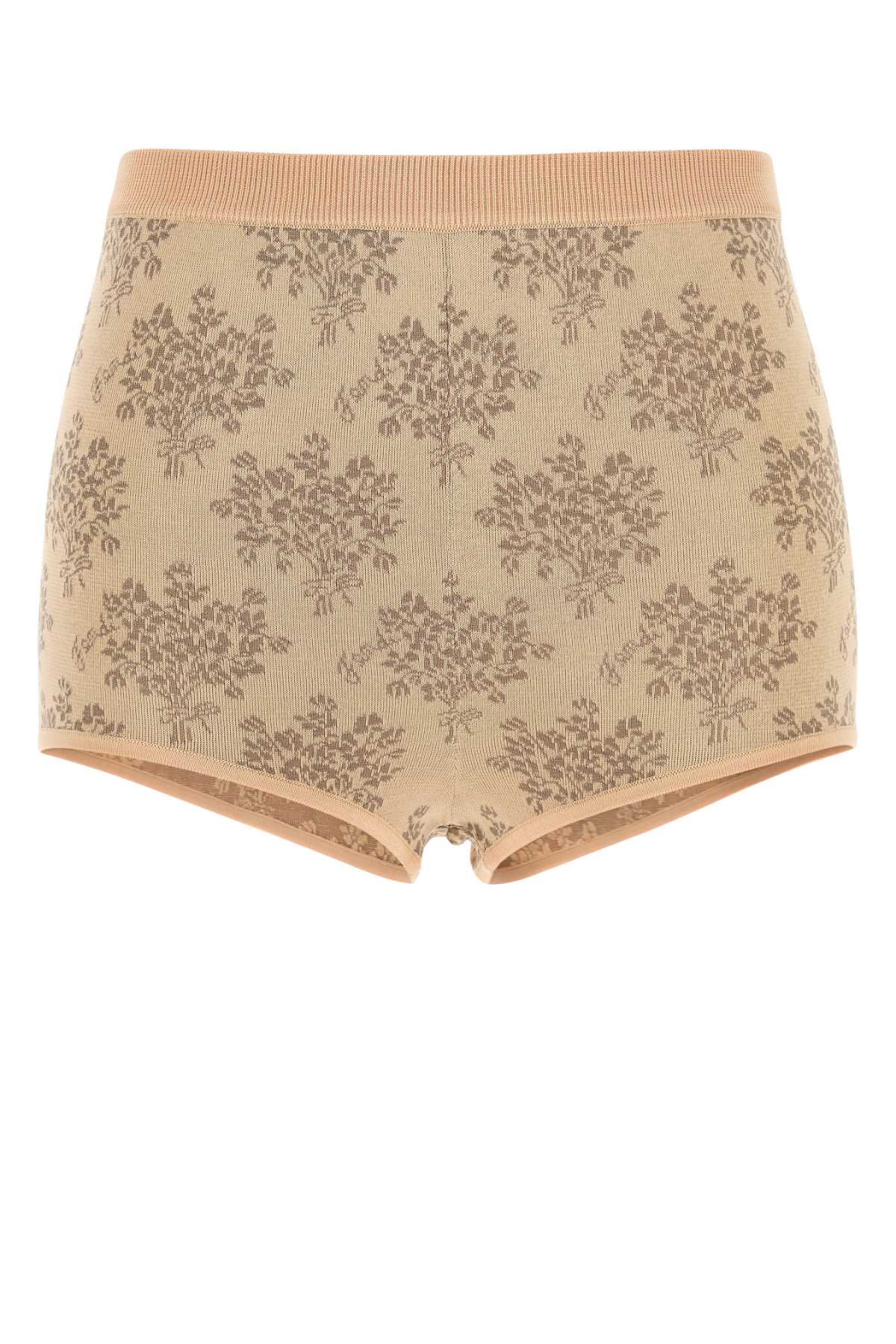 FENDI Floral Embroidered Viscose Mini Shorts for Women