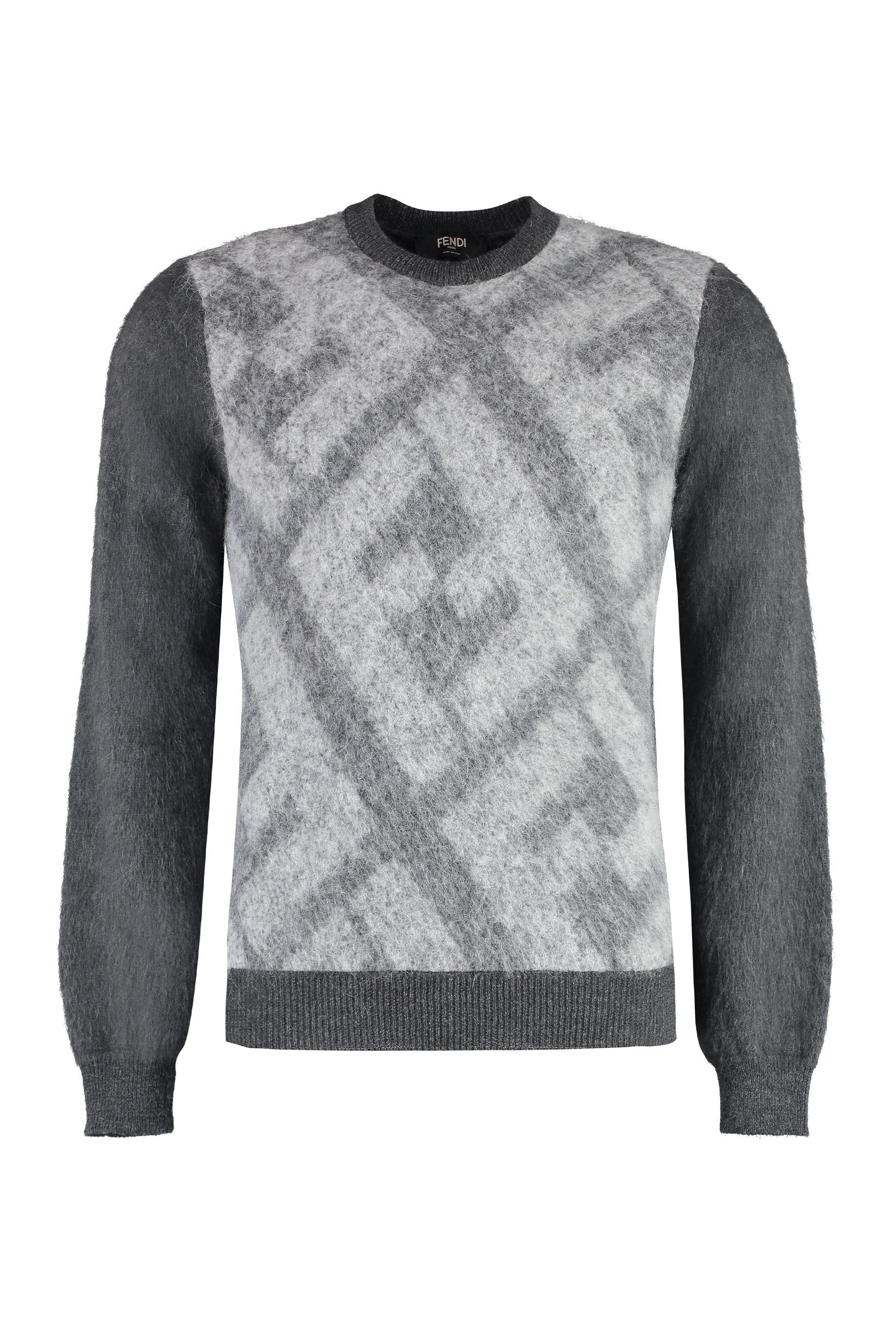 FENDI Embroidered Wool Blend Sweater for Men - FW23