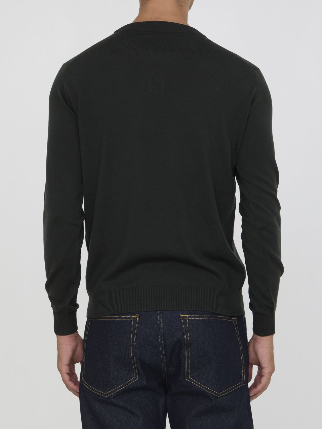 FENDI Stylish Wool Pullover with Embossed Detail - Regular Fit