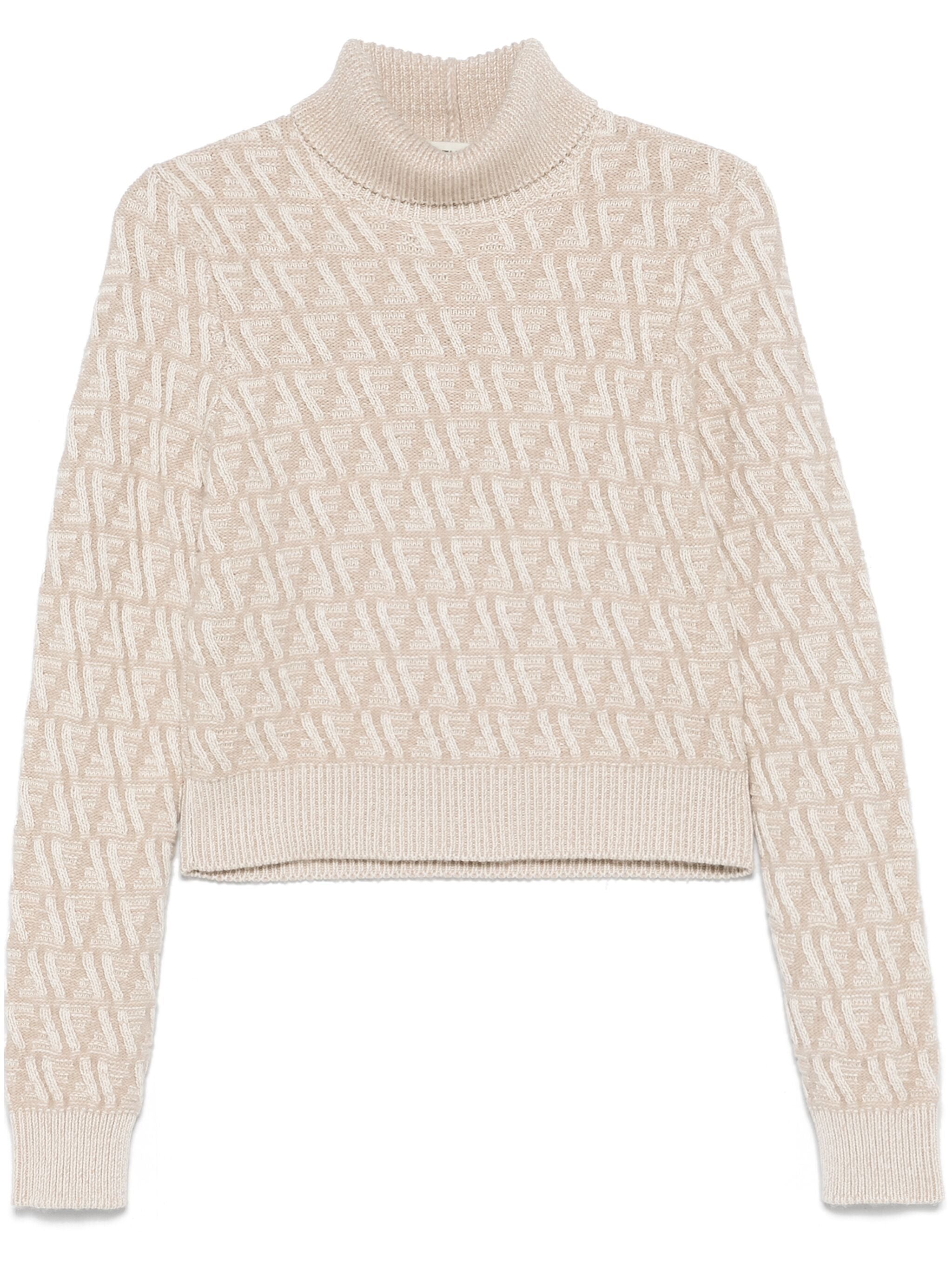 FENDI FF High-Turtleneck Jumper - Size 38