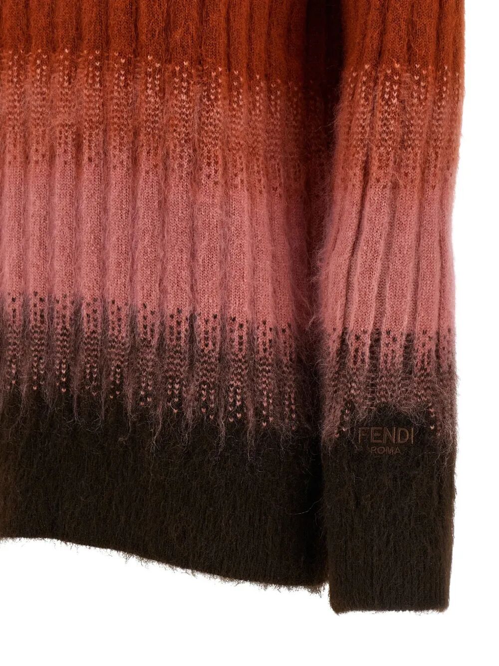 FENDI Gradient Mohair and Wool Fitted Jumper