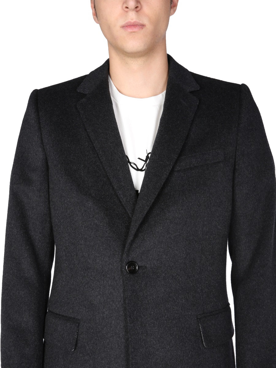 DOLCE & GABBANA Single-Breasted Velours Jacket for Men