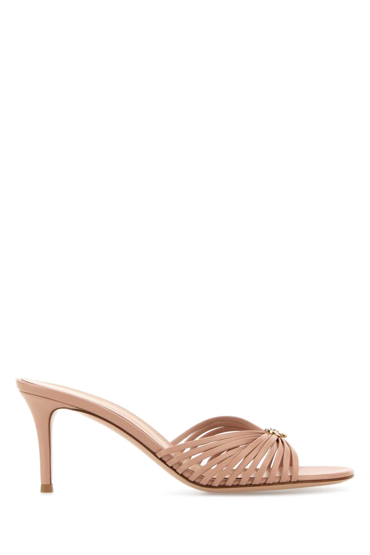 GIANVITO ROSSI Leather VYNA Flat Sandals for Women