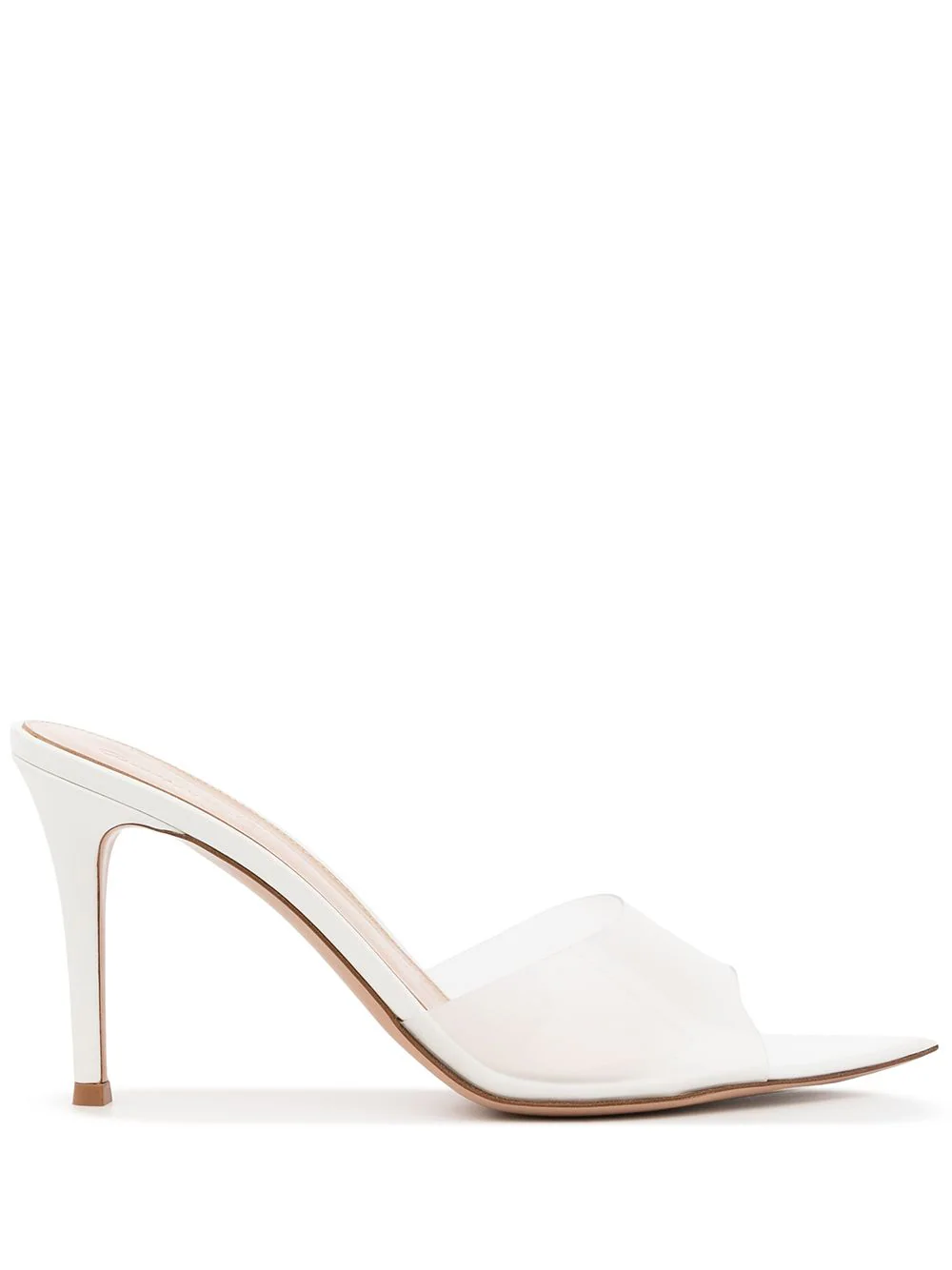 GIANVITO ROSSI Elle 85 Pointed Plexiglass Sandals