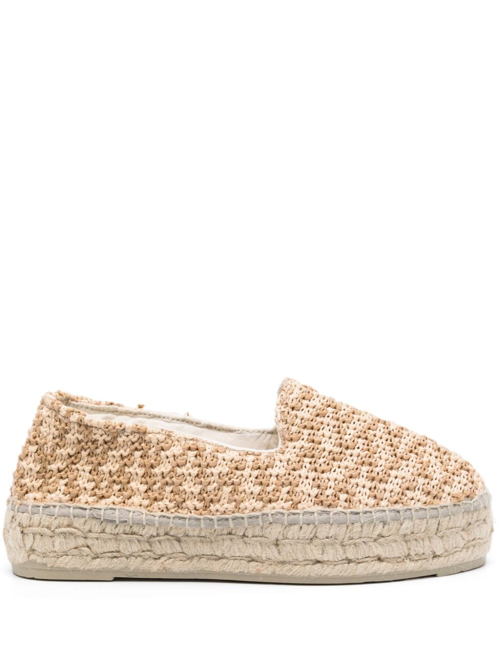 MANEBI Zig-Zag Raffia Espadrilles