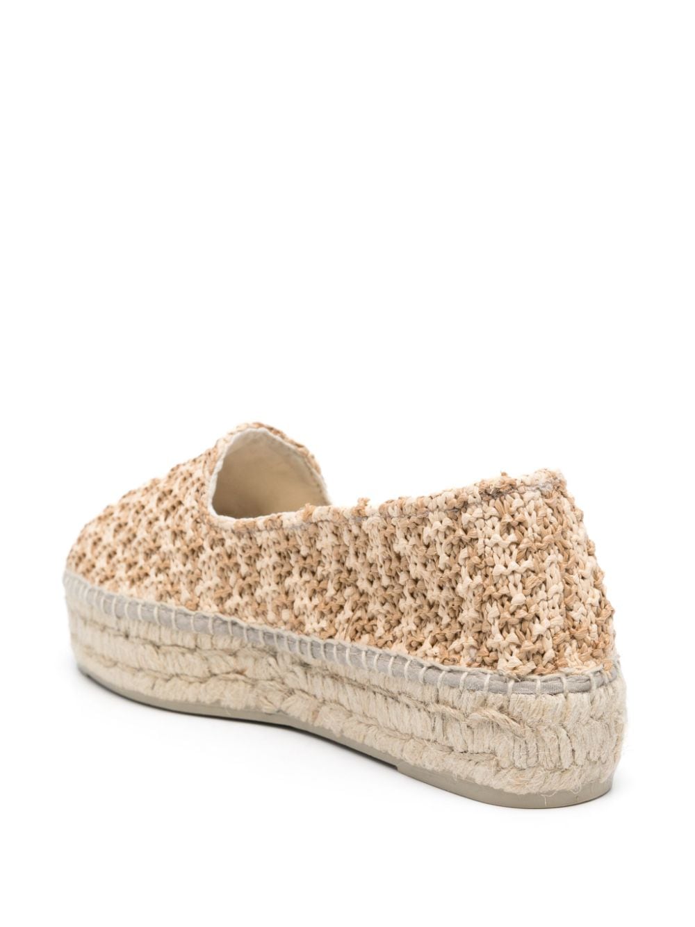 MANEBI Zig-Zag Raffia Espadrilles