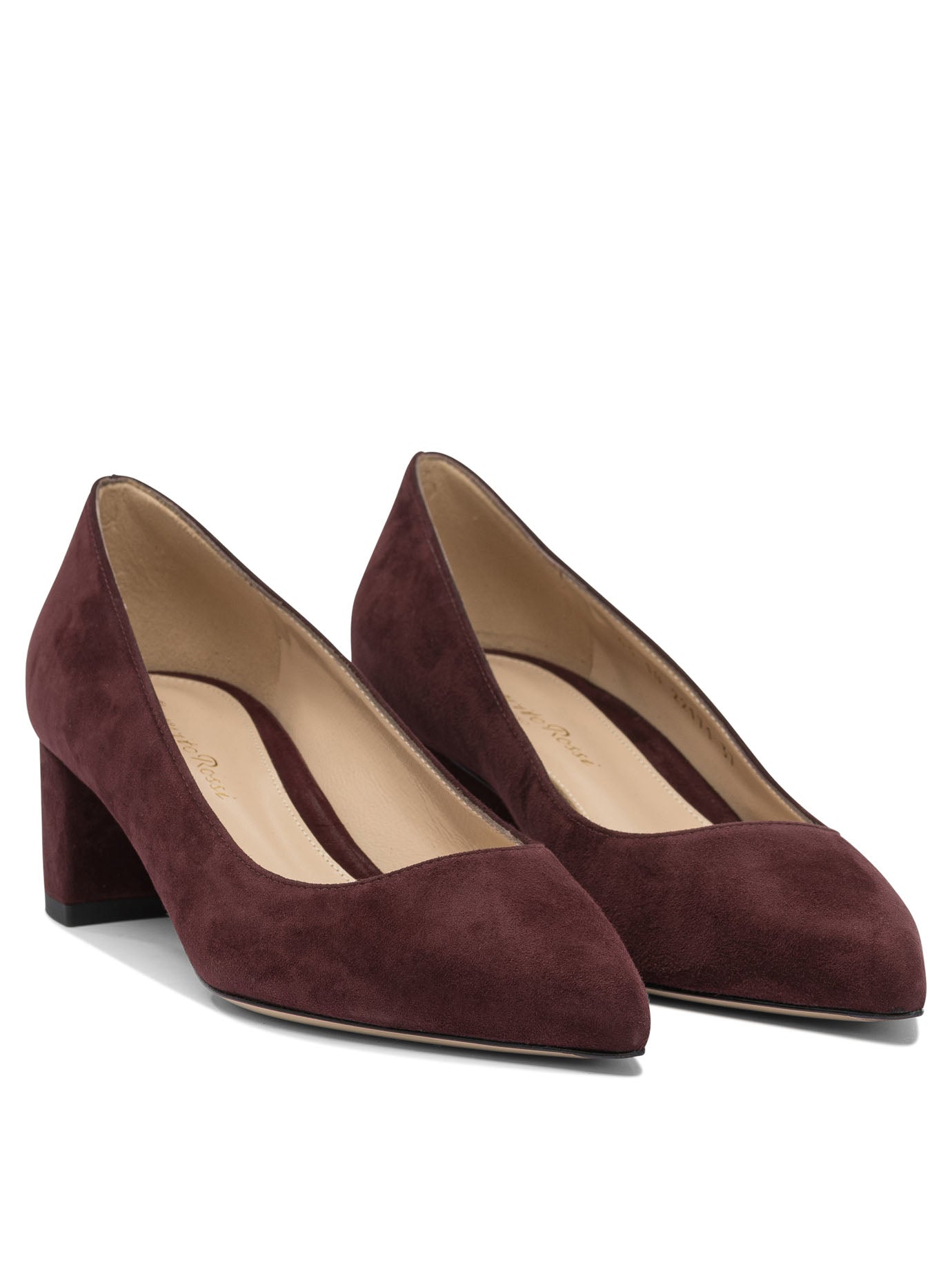 GIANVITO ROSSI Elevated Suede Heeled Pumps 45