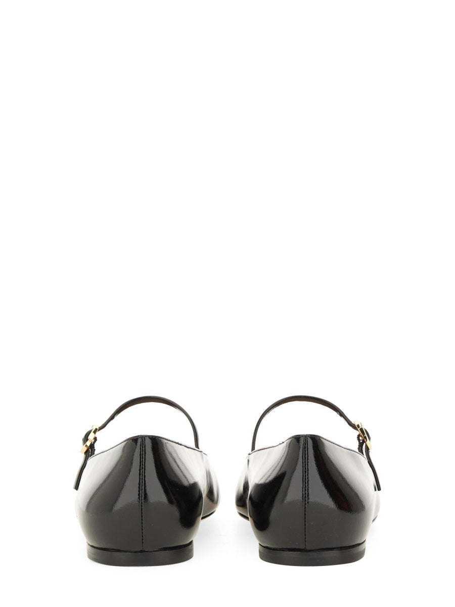 GIANVITO ROSSI Christina 05 Mini Ballerina Flats