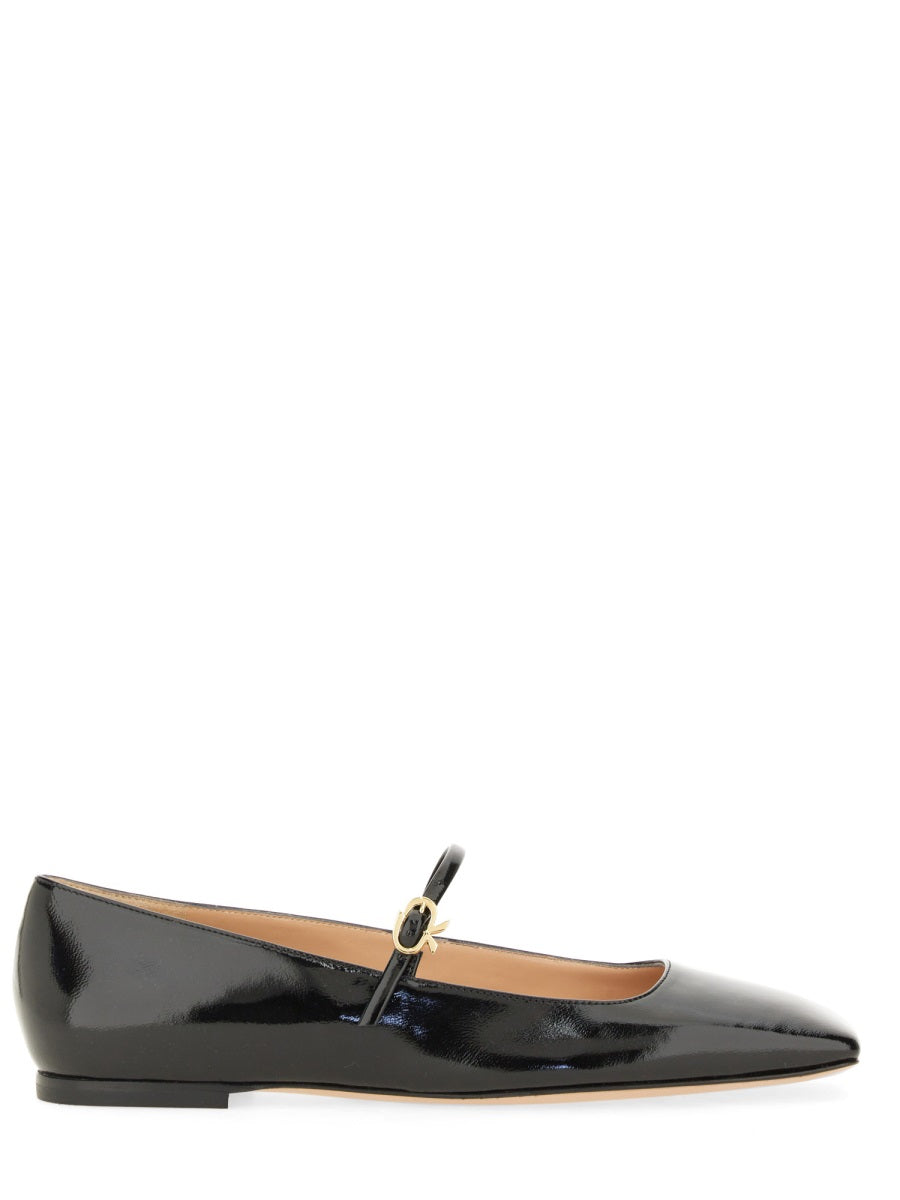 GIANVITO ROSSI Christina 05 Mini Ballerina Flats