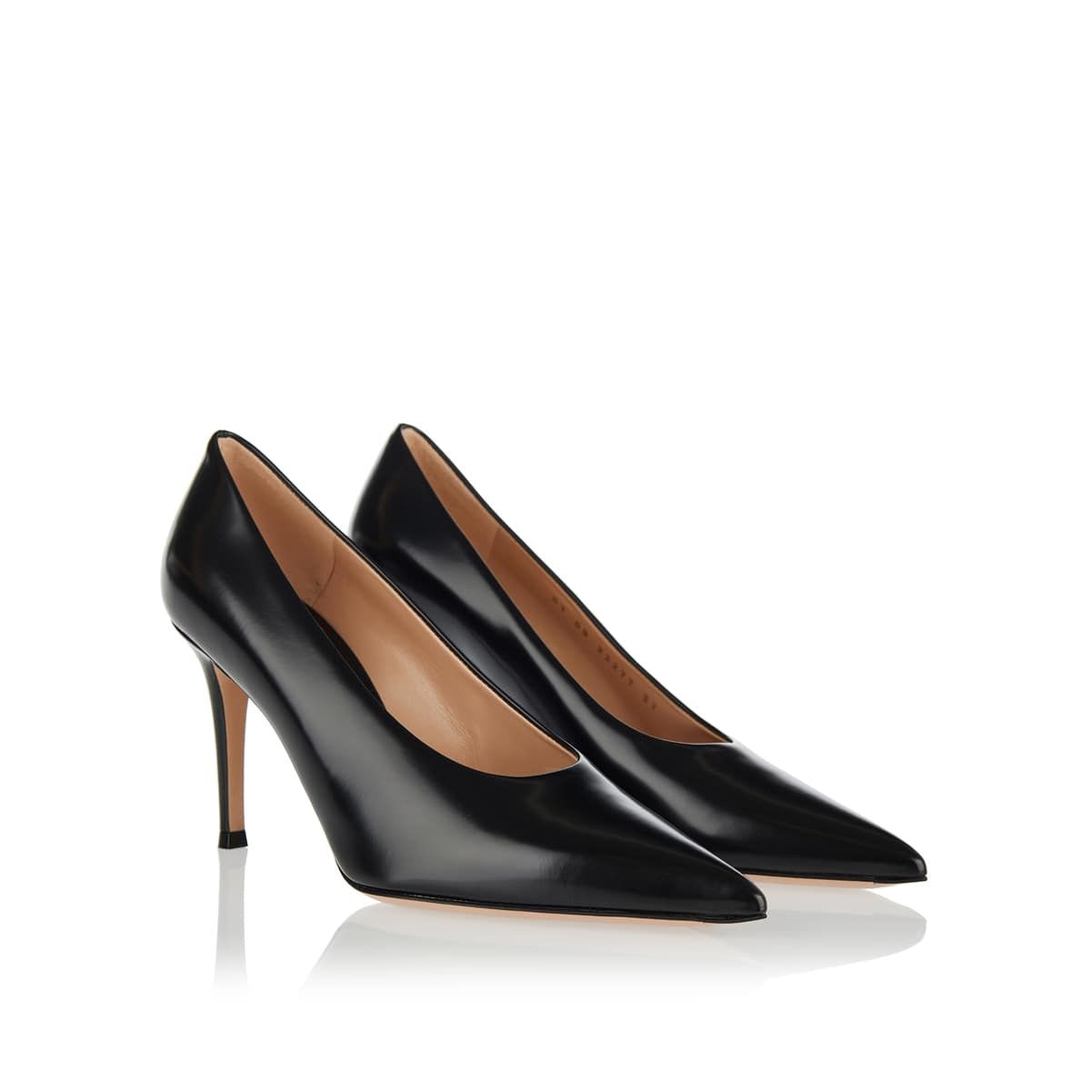 GIANVITO ROSSI Elegantly Crafted Pointed Toe Pumps with 85MM Heel