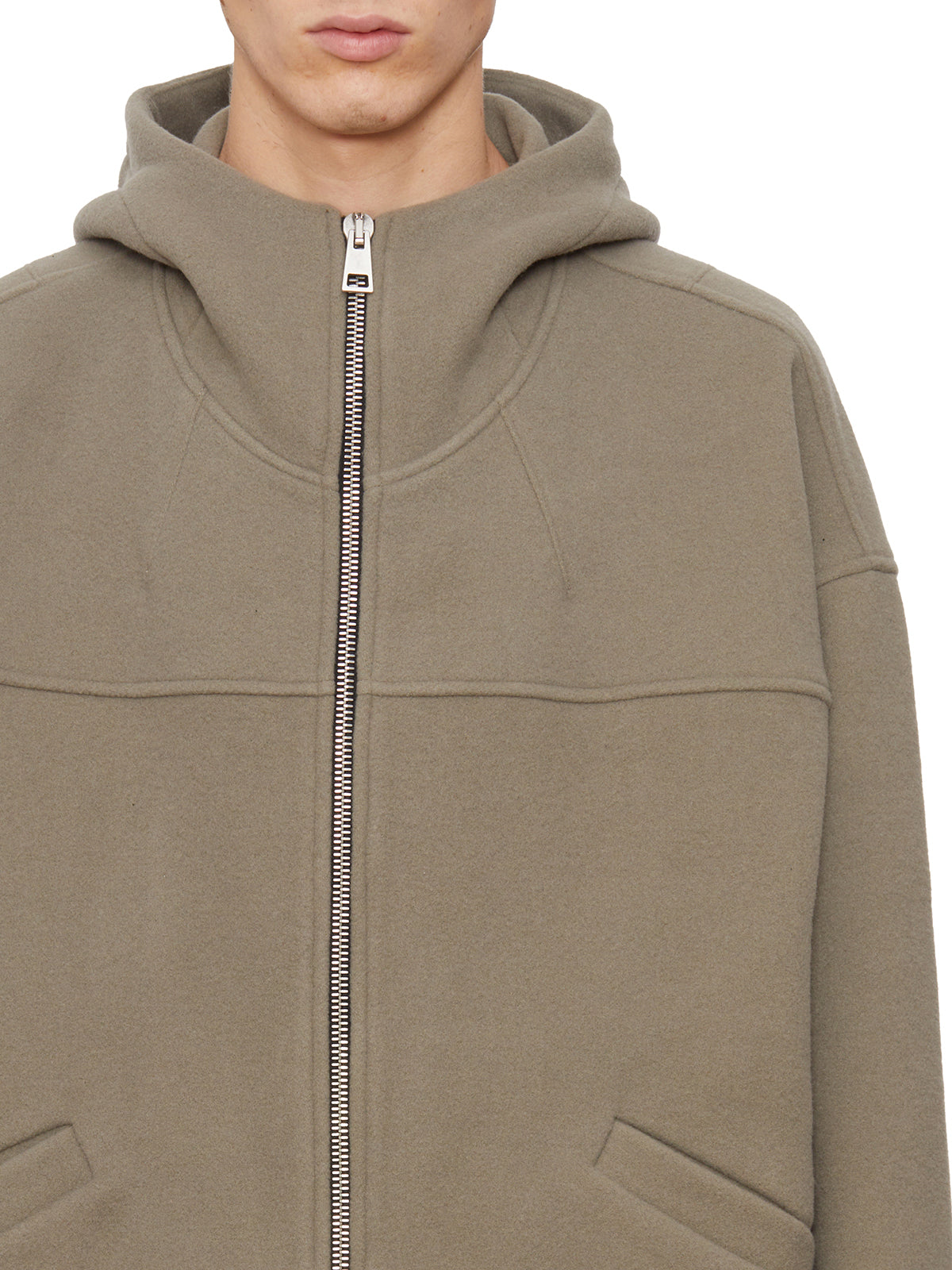 ANDREA YA'AQOV Oversized Jacket with Hood - Size M