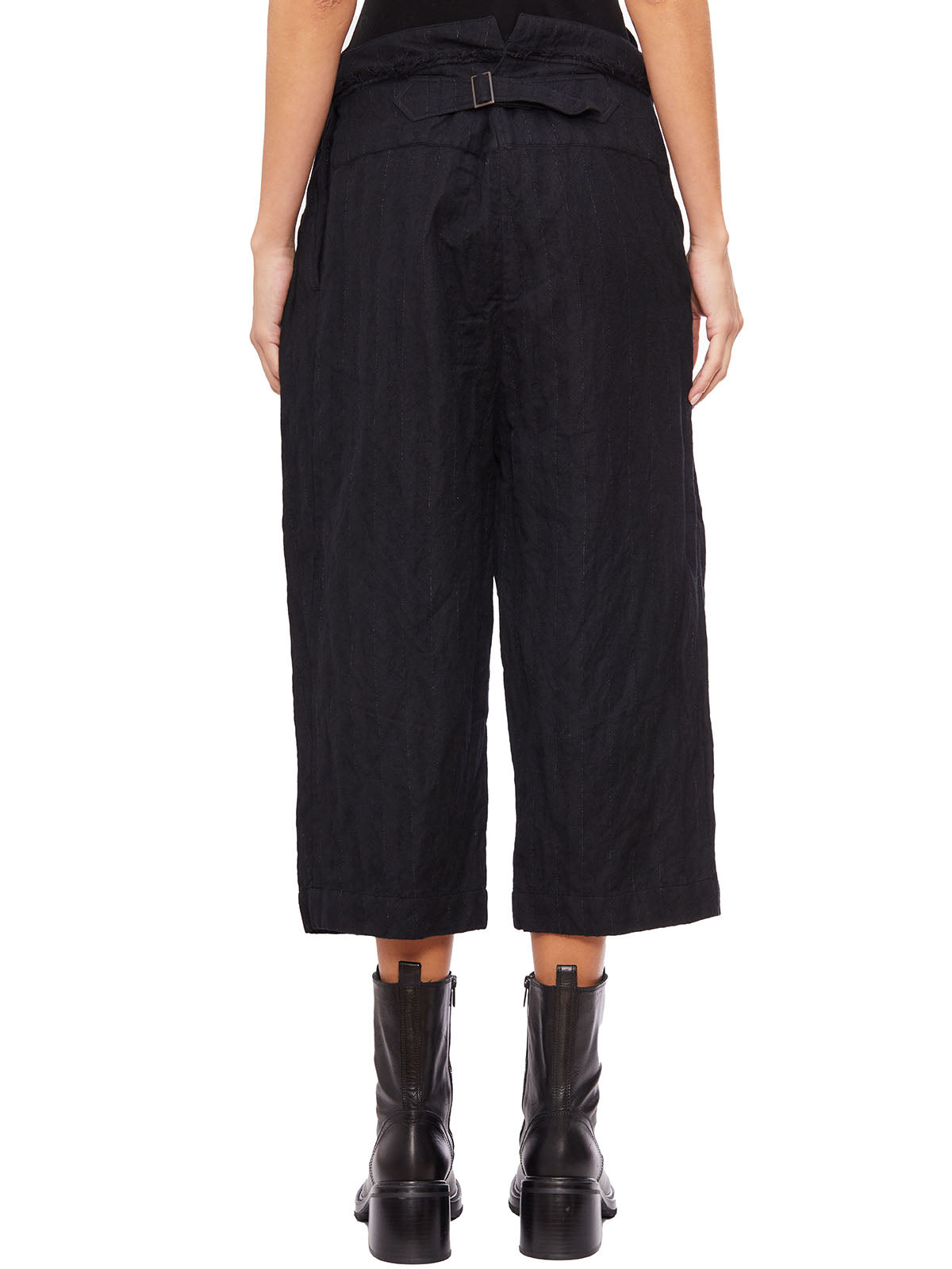 MARC LE BIHAN Asymmetrical Closure 3/4 Trousers for Women