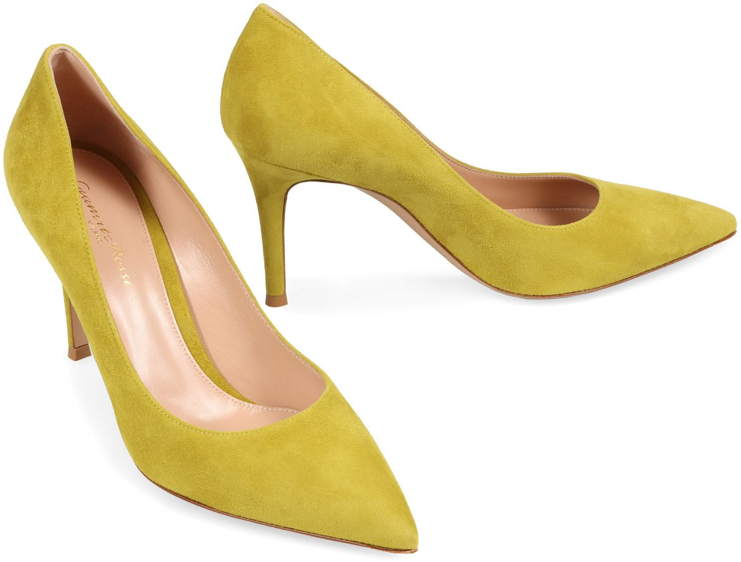 GIANVITO ROSSI 85 Pointy Toe Suede Stiletto Pumps