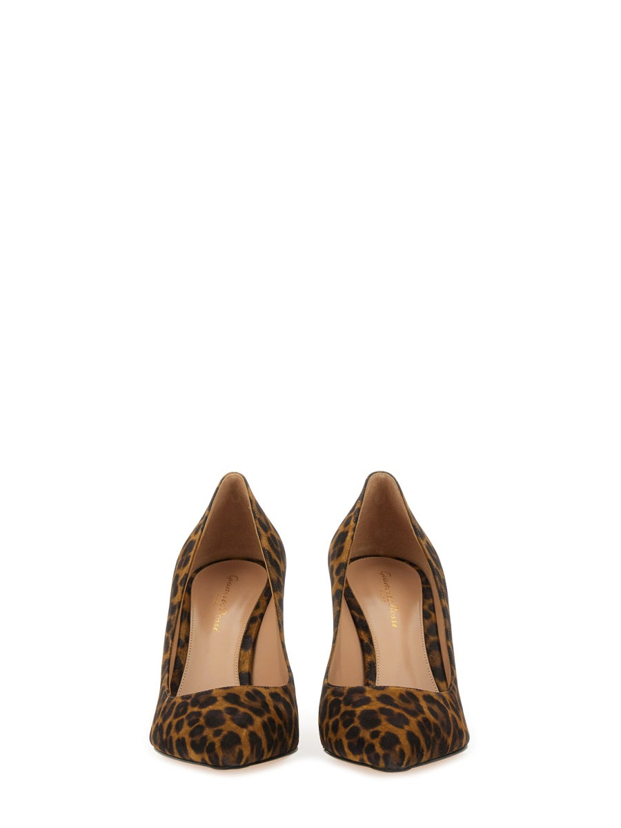 GIANVITO ROSSI Elegant 85mm Animal Print Pumps