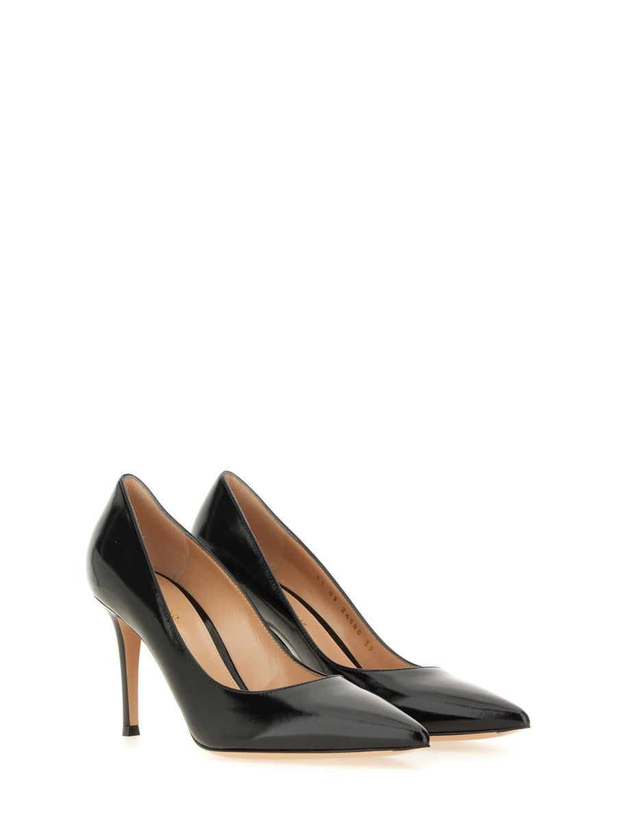 GIANVITO ROSSI Elegant Leather Pumps with 85MM Heel