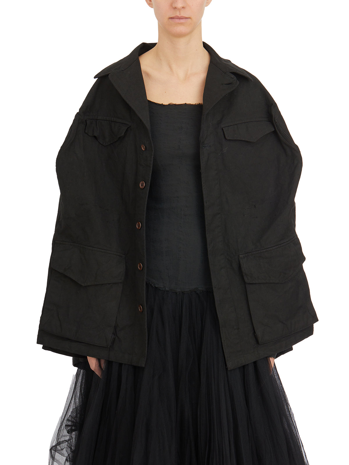 MARC LE BIHAN Shirt Effect Mini Skirt - Size 38