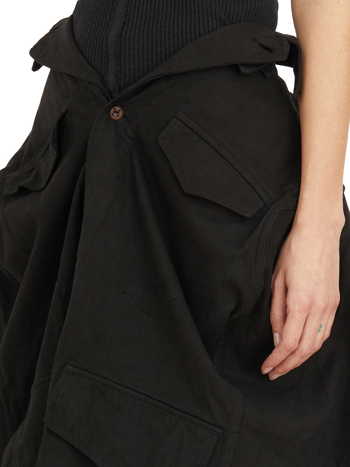 MARC LE BIHAN Shirt Effect Mini Skirt - Size 38