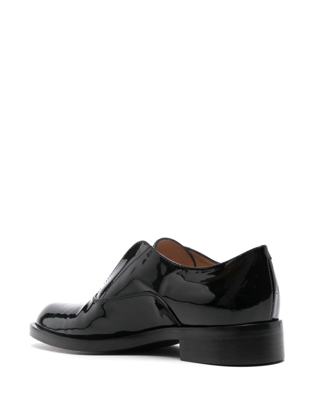 GIANVITO ROSSI Lace-Up Patent Leather Moccasins for Women