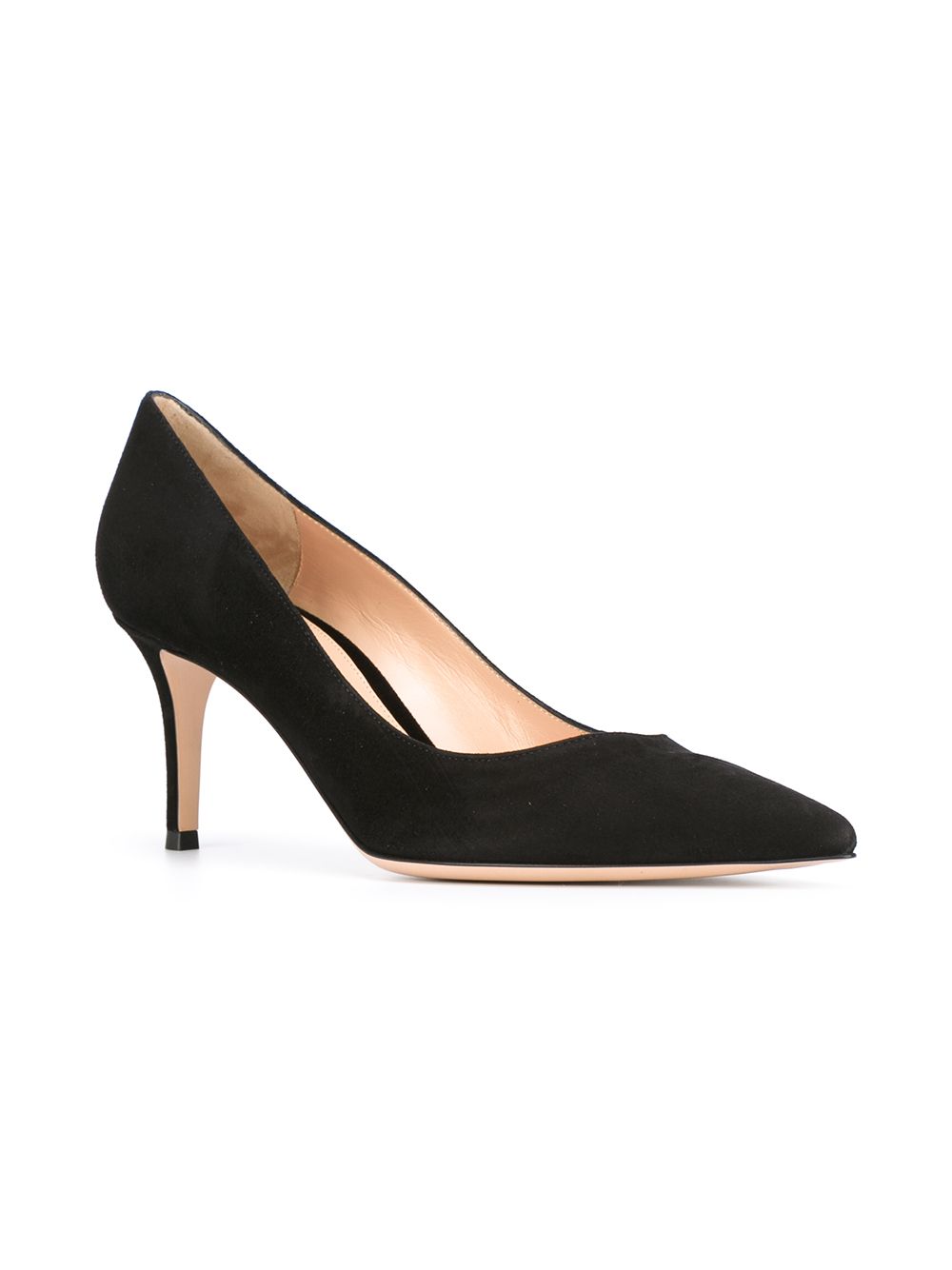 GIANVITO ROSSI Elegant 70mm Suede Leather Pumps