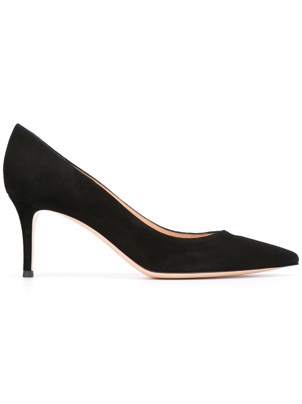 GIANVITO ROSSI Elegant 70mm Suede Leather Pumps