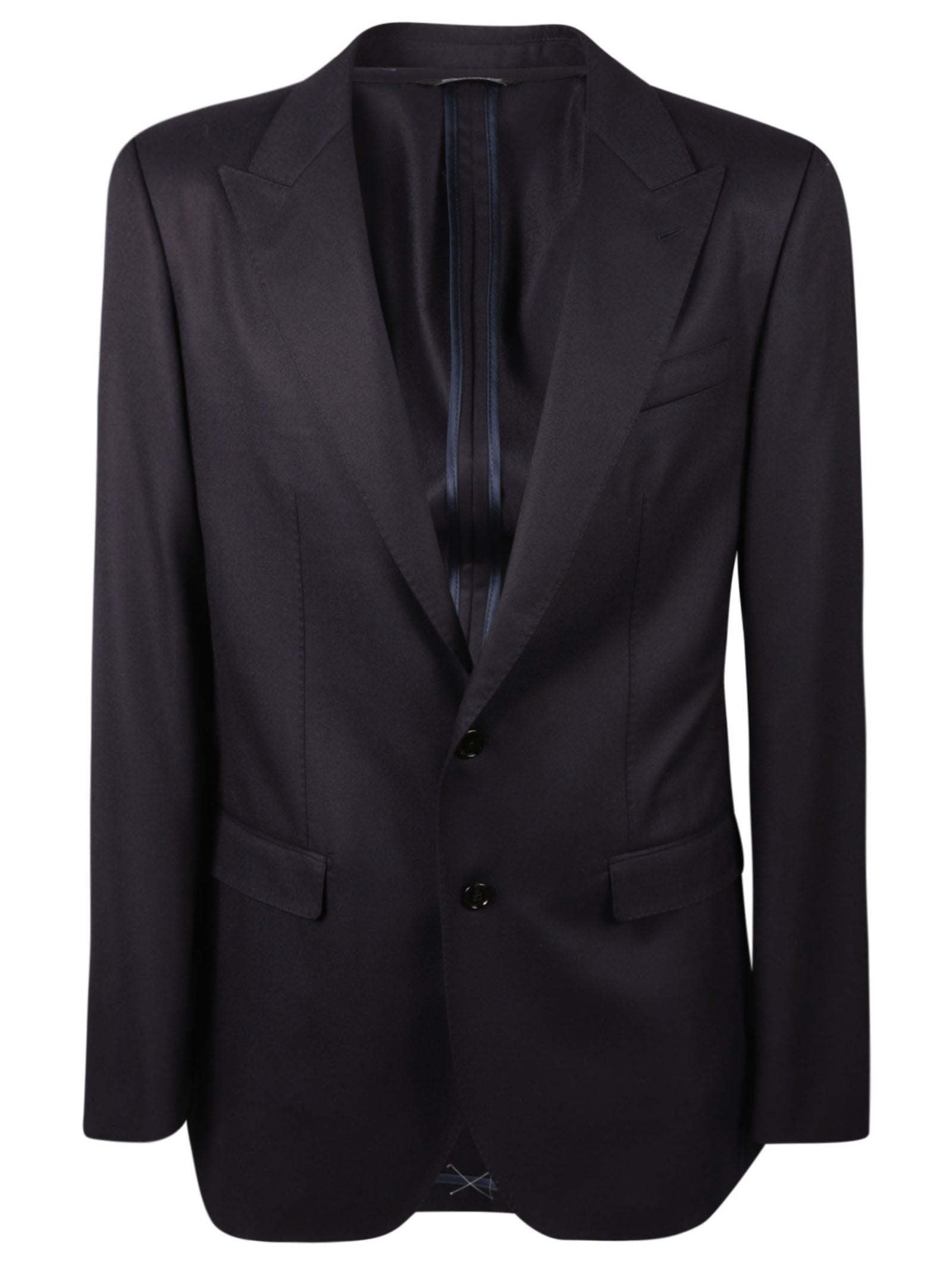 DOLCE & GABBANA Wool Twill Jacket with Peak Lapels for Men