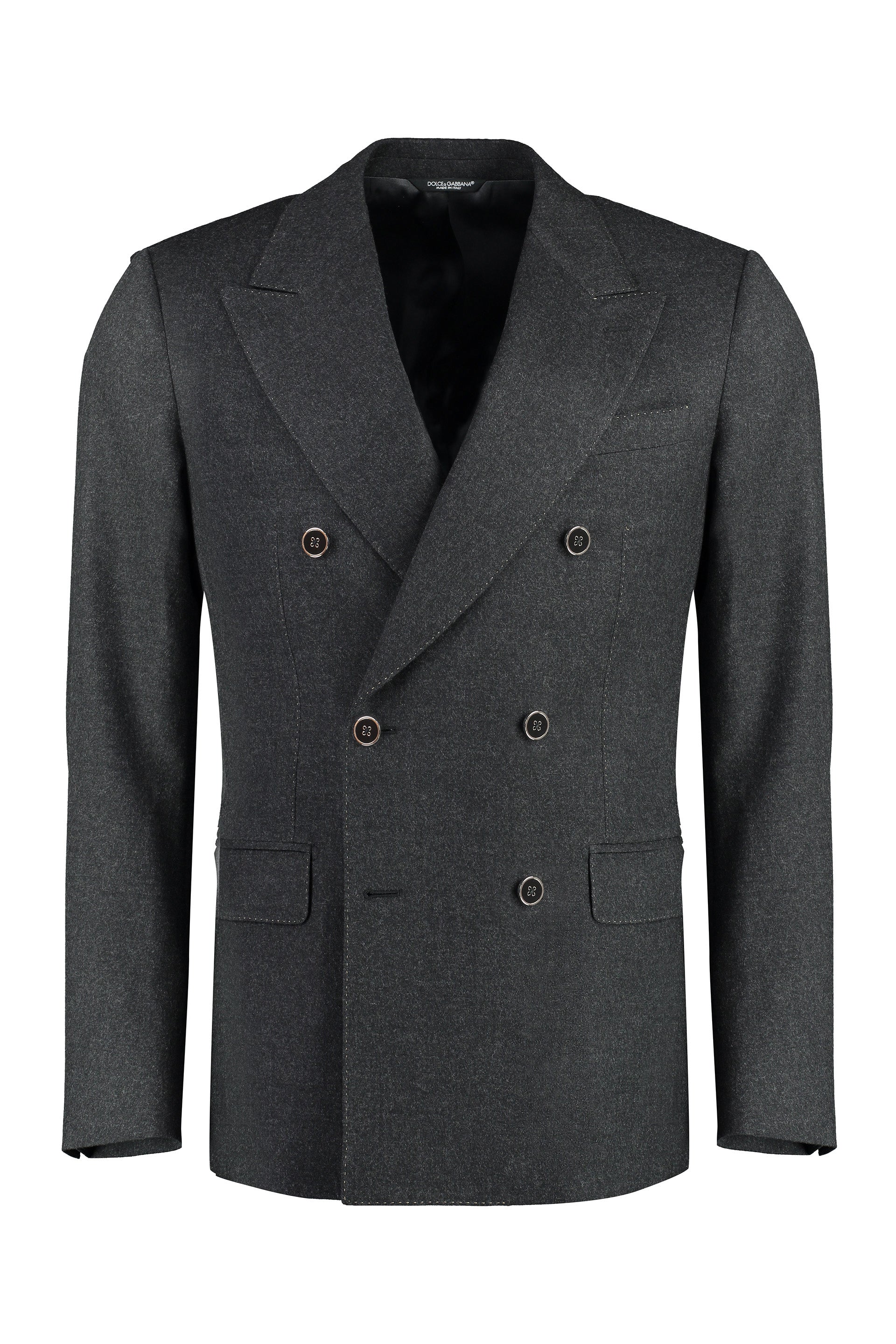 DOLCE & GABBANA Double-Breasted Wool Blazer for Men