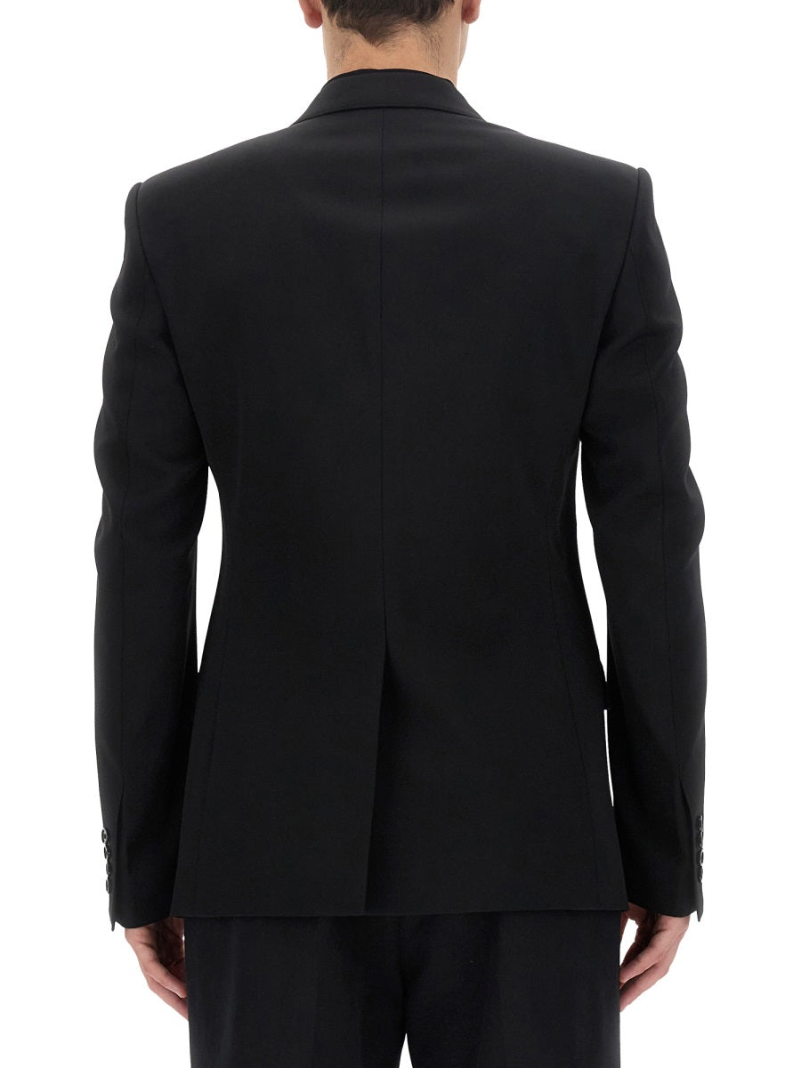 DOLCE & GABBANA Single-Breasted Wool Jacket - Size 48