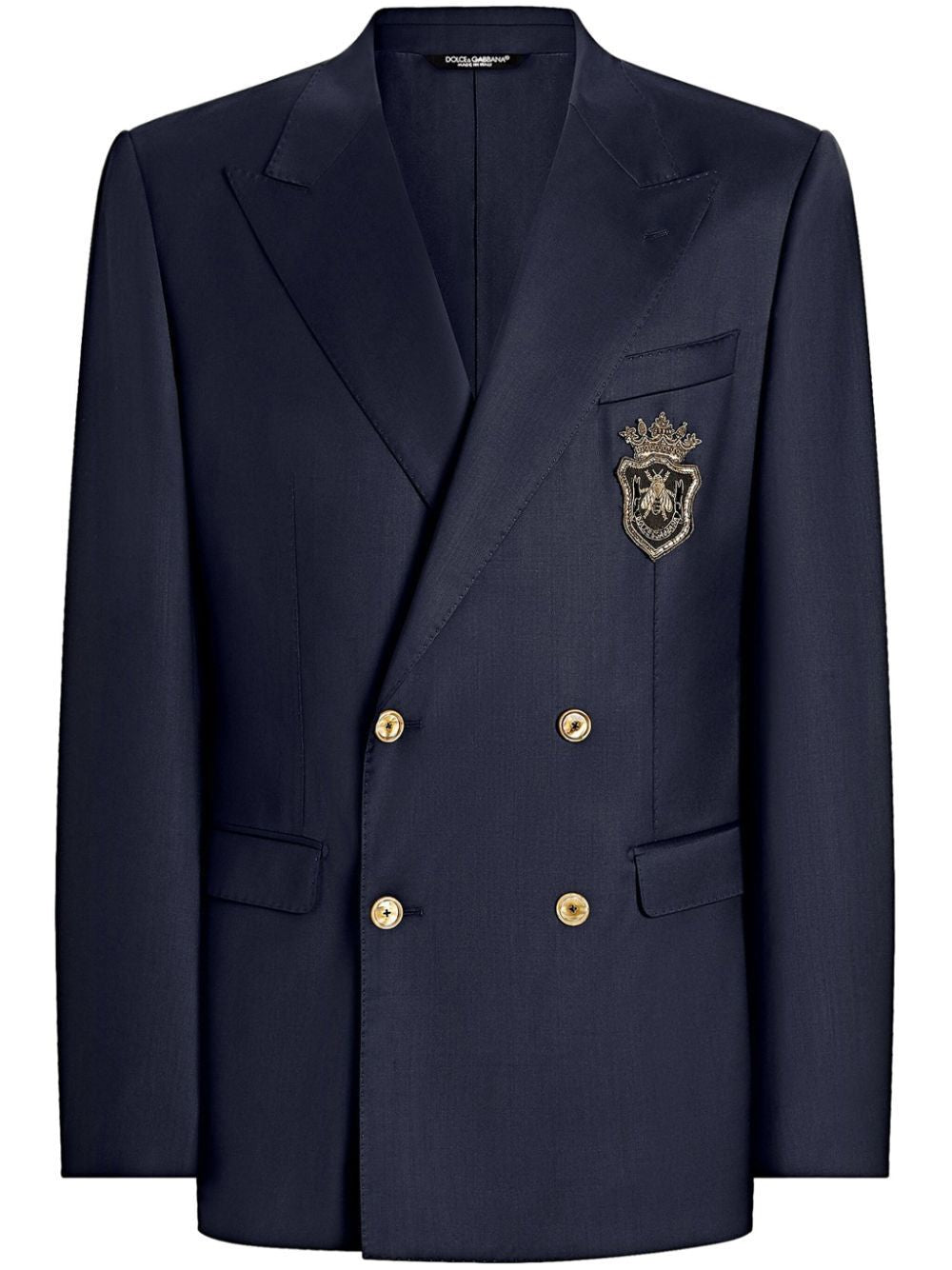 DOLCE & GABBANA Double-Breasted Virgin Wool Jacket